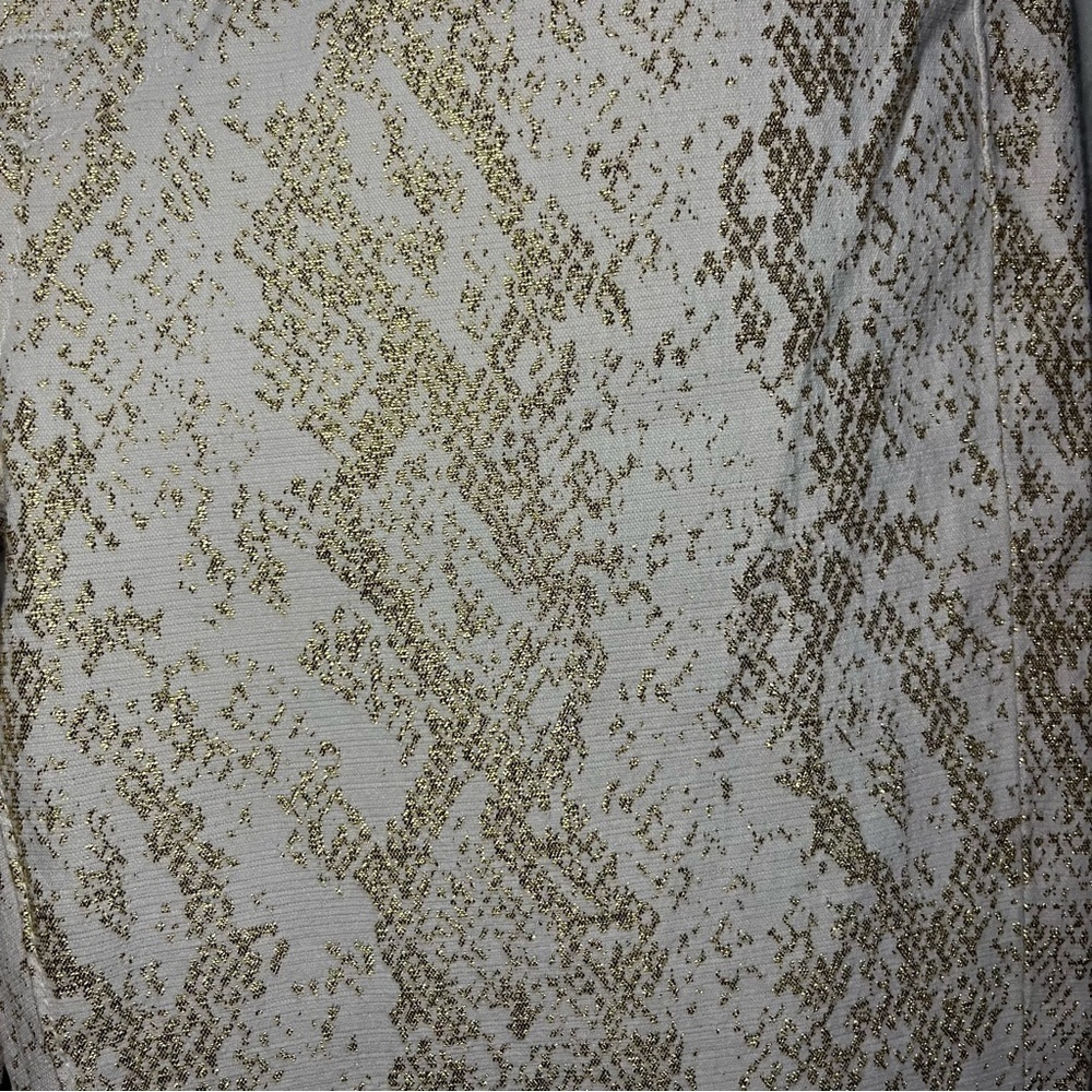 NWT 7 For All Mankind White/Gold Snake Print Skinny Jeans Size 25 - Picture 8 of 12